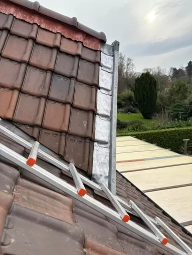 Réalisation d'un noquet en plomb avec couvre joint